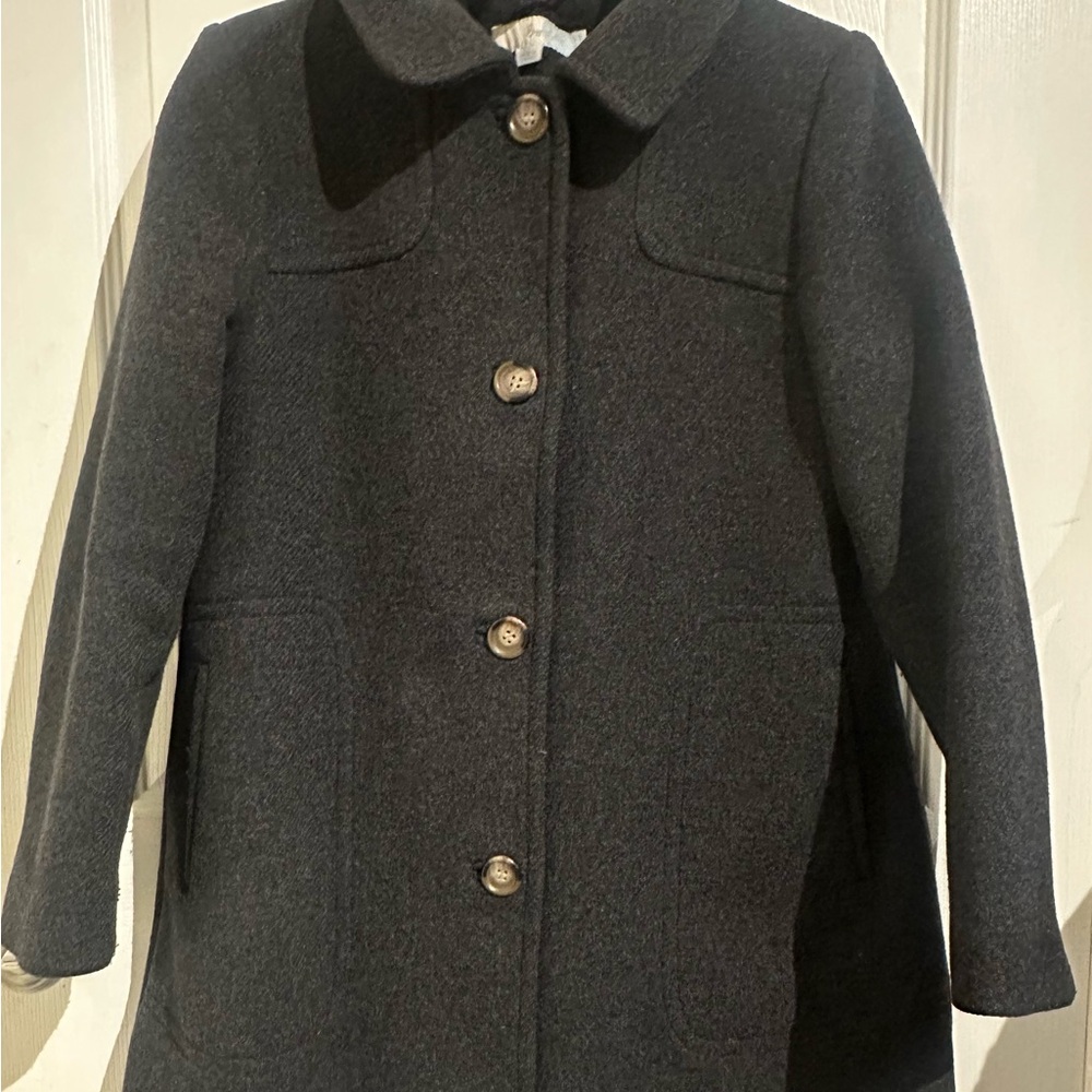 Boden Charcoal Wool Coat